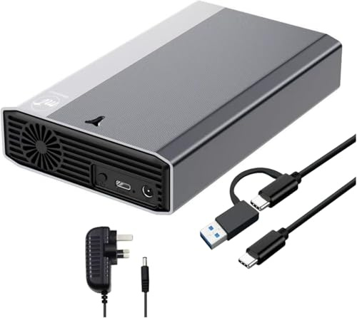 ModusTech 3TB Desktop External Hard Drive (NOT-PORTABLE) — Vault USB-C 3.1 (5Gbps) High-Speed HDD for PC, Mac, Laptop & Console, Backup Storage, 2-Year Warranty