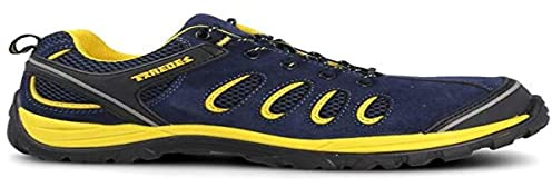 Zapato seguridad PAREDES, Radio serraje azul, S1P SRC