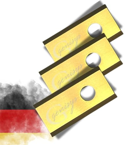 Genisys 30x Titan Ersatz Messer Klingen kompatibel für Parkside Mähroboter PMRA PMRDA - 1-Loch bruchsicher - ohne Schrauben