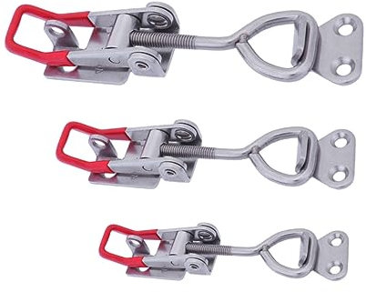 ARTIBETTER 1 Jeu Sauterelle Verticale Barre De Serrage En Forme De U Clip De Verrouillage Serrer Ajustable Clips De Fixation Clip De Fixation Basculer Le Loquet Pince À Bascule 3 Pièces