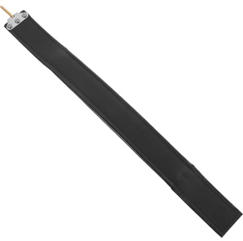 TOYANDONA Accordion Bass Strap Black Leather Left-hand Adjustable 80-96 Bass Replacement Part Musical Instrument Accessory for Accordion Players