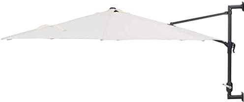 Canopies Shade Parasols Wall-Mounted Parasols Outdoor Wall-Mounted Sun Protection and UV Protection Parasol Garden Lawn Parasol Awnings with Metal Poles Parasols