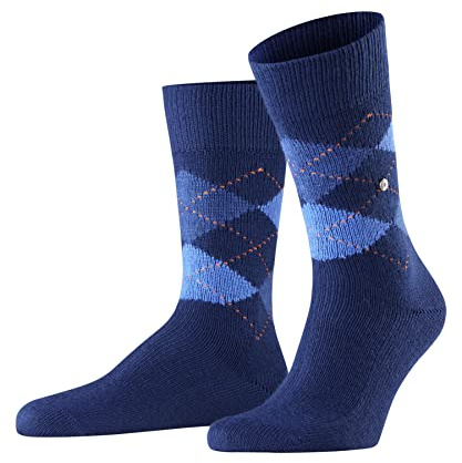 Burlington Preston M So chaudes fantaisie 1 paire, Chaussettes Homme, Bleu Royal Blue 6000, 46-50