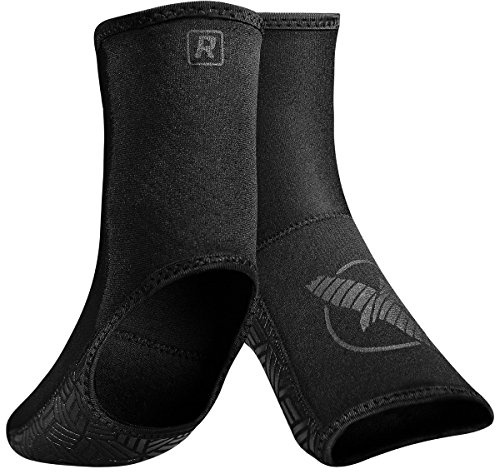 Hayabusa Ashi 3.0 Empuñaduras para los pies - MMA, Muay Thai, Kickboxing, Jiu Jitsu, Boxeo y Lucha Libre - Negro, Grande