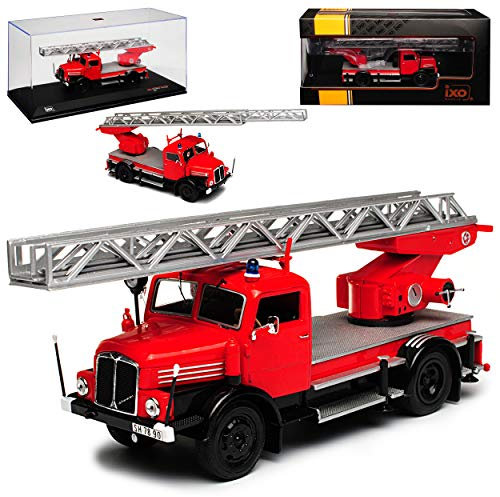 Ixo IFA S4000 Drehleiter DL Feuerwehr DDR 1958-1967 1/43 Modell Auto mit individiuellem Wunschkennzeichen