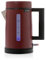 Brabantia D1S-6TRD Kettle - 1.7 Litre - 2400 Watt - 360° Rotatable - LED Lighting with Thermal Colour Changing - Automatic Shut-Off - Cool Touch Handle - Red - Stainless Steel