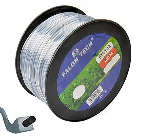 100m 4-Kant 2,4mm Faden + verstärktem Kern für Fast alle Freischneider Motorsense