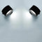 Anmossi LED Wandleuchte Innen,2 Stück,Wandlampe mit Akku,Touch Control,3 Helligkeitsstufen 3 Farbmodi,360° drehbare,für Wohnzimmer Schlafzimmer TreppenhausFlur kabellose wandleuchten (Schwarz)