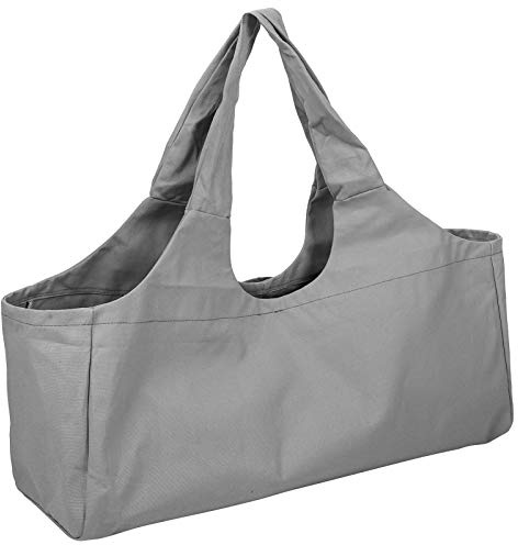 Generic Yogaväska Lätt överdimensionerad Bagageförvaring Fitnesskläder för Yogaentusiaster Canvasmaterial (Grå)