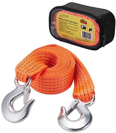 Tech Traders ® Heavy Duty Breakdown Recovery & Towing 5 Tonne Tow Belt Strap Rope (3.5m Long)