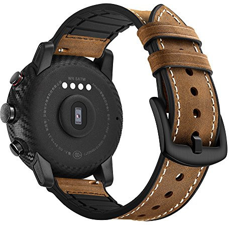 AISPORTS Compatibile con Huawei GT3/GT2 Cinturino 46mm Donna Uomo, Cinturino di Ricambio per Braccialetto Ibrido in Pelle Morbida Traspirante 22mm per Huawei Watch 3/3 Pro/GT2 Pro/GT 2e/GT Runner/GT