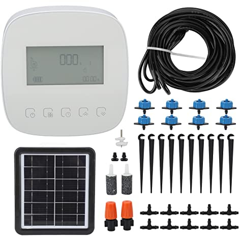 Irrigatore Intelligente di Irrigazione Automatico Ricarica Solare Programmabile per Tuya WiFi Irrigatore Intelligente per Balconi da Giardino di Casa Sospesi