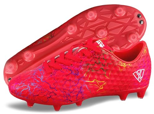 Vizari Zodiac Crampons de Football pour garçons et Filles | Chaussures de Football légères et durables avec Semelle extérieure en TPU moulé | Entraînement et matchs en Plein air