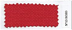 Tela Aída 14 punto de cruz 5,5 puntos por cm. 16 colores a elegir medidas 50 x 150 cm 100 x 150 cm (Rojo, 50 x 150 cm)