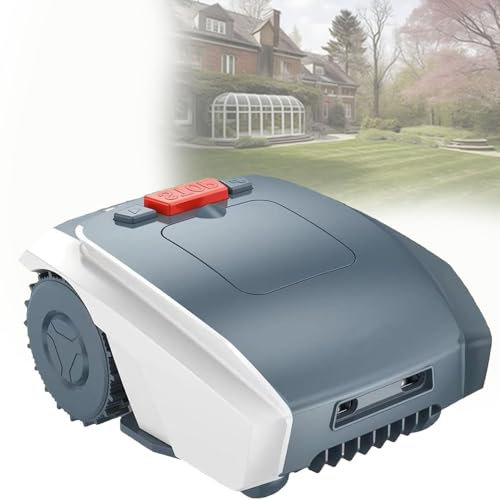 DPLWJPP Robot Tagliaerba Intelligente,Robot Rasaerba Completamente Automatico,Taglio Ultra Silenzioso,Prato Ben Curato,per Giardini Fino A 1500 M²