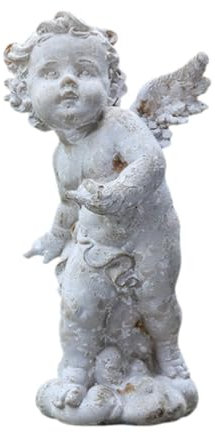Fenteer Statua del Giardino dell'angelo Nordico Scultura Vintage Arte reperto di Cortile per per, Style a