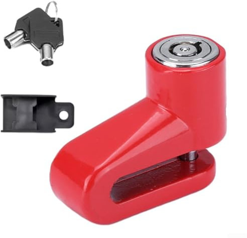 Blocco freno a disco per mountain bike, soluzione antifurto, con telaio e chiavi (B)