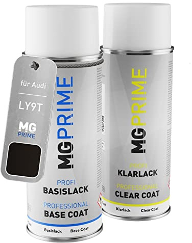 MG PRIME Billack sprayburk för Audi LY9T / Y9T / 0E Mythosschwarz Me. +1K