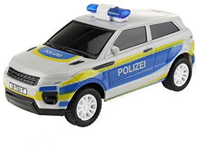 Toi-Toys 23529A ferngesteuertes Polizeiauto mit Blaulicht, Modellauto Polizei mit Sirene