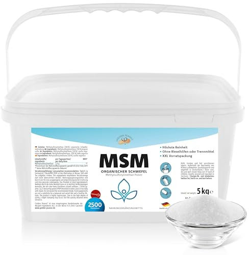 GOLDEN PEANUT MSM Metilsulfonilmetano (cubo de 5 kg)