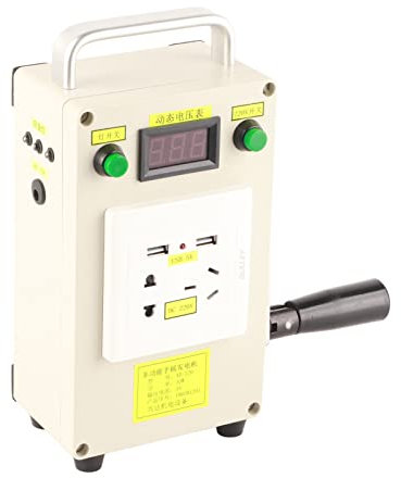 Générateur à Manivelle, 20W DC 220V/12V USB 5V Chargeur Manivelle Station D'alimentation Portable Generateur Alimentation Manuelle Chargeur Generateur D'urgence Pour Téléphone Ordinateur Chargement