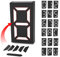 KEEDA Solar 0 1 2 3 4 5 6 7 8 9 DIY Hausnummernlicht Türschild Digital Nummer, Türschild Lampe Schild Adresse Plakette Licht (DIY Dual Color)