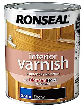 Ronseal Interior Wood Varnish - Graphite - Satin - 750ml