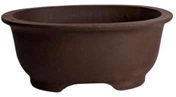 Oglaserade keramiska bonsaigrytor (design 2, 16 cm)