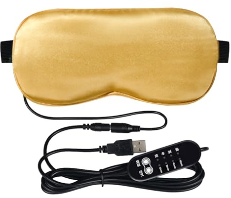 Parche para ojos calentados - Almohadilla de compresión ocular de calentamiento eléctrico, STRAP REGULABLE Unidad de máscara hidratante | Accesorio de terapia en seco, dispositivo de mango de