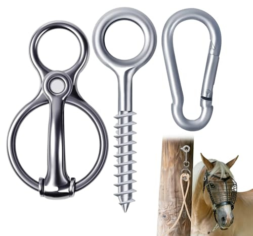 Anneau d'Attache pour Cheval Équipement d'Entraînement en Acier Inoxydable