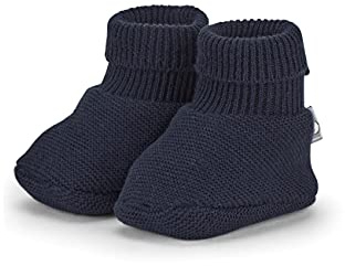 Sterntaler Baby GOTS Chaussures en tricot unisexe, Marine, 16 EU