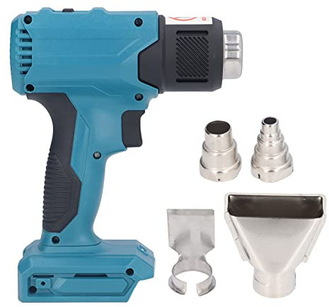 plplaaoo Hot Air Guns,Professional Handheld Hot Air Gun Tool,Portable Fast Heating Cordless Heat Guns Kit with 4 Nozzles for Packaging, Vinyl Packaging,Paint Stripping,Elbow