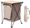 Faltbarer Campingschrank, Outdoor-Schrankzubehör mit Tragetasche, Organizer, 2-stufiger Lagerschrank für Camping, Grillen, Strand, Khaki