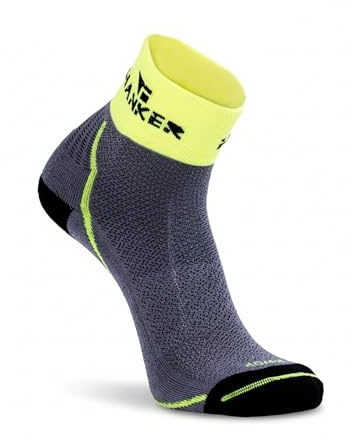 Chaussettes de running et de trail unisexes respirantes sans coutures | Amorti talon-pointe, maintien anatomique, zones ventilées, soutien de la voûte plantaire