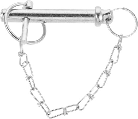 SOPOTUTU Trailer Jack Pin per Rimorchio con Catena Sicura Blocco Molla in Metallo Resistente Accessorio di Fissaggio per Assale e Gancio Veicolo Ricambio Robusto per Equipaggiamento Pesante