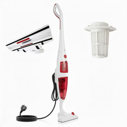 MAKA Scopa Elettrica Ciclonica Senza Sacco 23 kPa, Potenza Regolabile 600–1400W, Filtro HEPA Lavabile, Serbatoio 0,8 L, Cavo 5 m, Spazzola Combinata 360° per Pavimenti e Tappeti