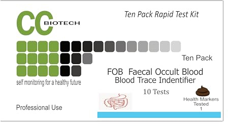 10 Pack of FOB Rapid Test Kit Fecal Occult Blood
