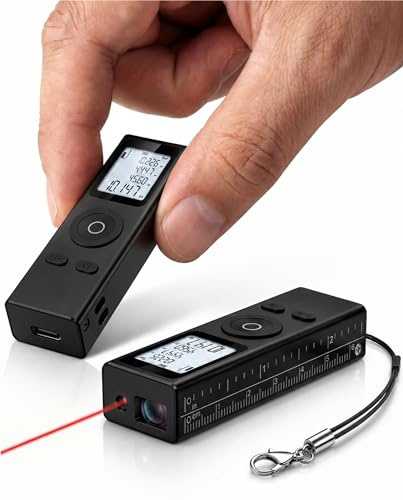 Cooper Ray Mini Laser Measuring Tool, Pocket Size Laser Tape Measure