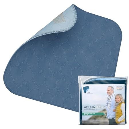 ABENA Inkontinenzunterlage Waschbar, Stuhlauflage bei Inkontinenz, 45x45 cm, wasserdichte Rückseite, weiche, saugfähige Unterlage, schoner für Rollstühle, Stühle, Sofas. Anti-Rutsch-Rückseite