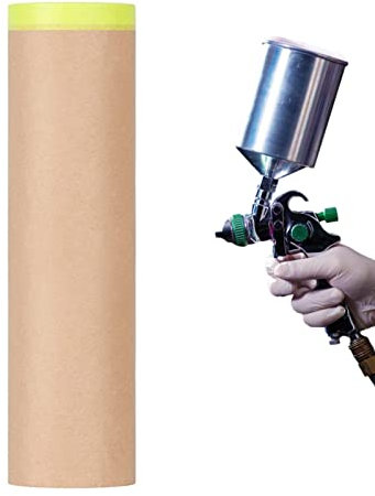 Enmascarado para Pintura | Rollo Papel para enmascarar el área, Papel para enmascarar para carrocería, Papel Kraft para Pintura, Revestimiento Protector para Muebles