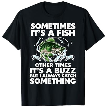 Cool Fishing Design for Men Women Fishing Rod Fish Fisherman T-Shirt