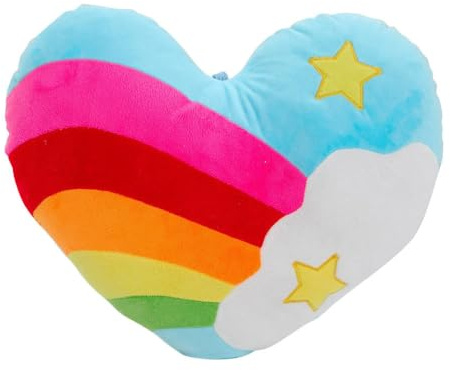 Herzkissen Regenbogen, Herz Kissen Regenbogen-Herz Sofa-Rückenkissen Herzkissen Körperkissen Für Kissen Couch SüßECute Wohnzimmer Sof