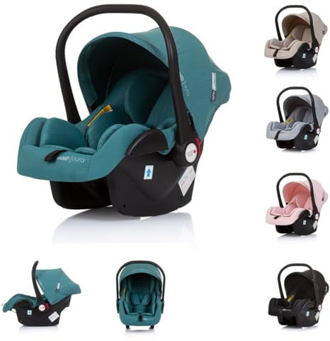 Chipolino Babyschale i-Size Aura (40-85cm) Gruppe 0+, Griff verstellbar, Gurt, Farbe:türkis
