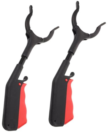 Kisangel 2 Piezas de Herramienta de Recogida de Basura con Mango Herramienta de Fácil Acceso para Colgar Papel de Desecho Portátil sin Asa para Mayores Limpieza en Exteriores E Interiores