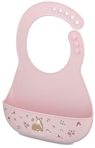 Mepal - Lätzchen Mio Little Dutch - Abgerundete Nackenverschlüsse für eine bequeme Passform - Tiefe Tasche zum Auffangen von Lebensmitteln - Spülmaschinengeeignet - BPA-frei - Fairy Garden