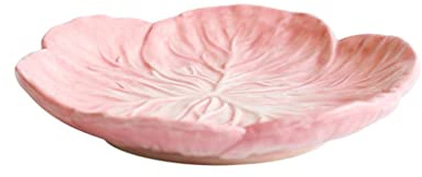 UOHLCX 7.5inch Funny Green Cabbage Salad Dinner Plate Flat Ceramic Round Shallow Dessert Dishes Party Sushi Tray Tableware Crockery.(D)