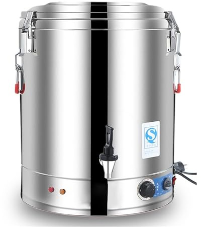 Calentador Agua Industrial 40L/50L/60L/70L | Termo Eléctrico Profesional Acero Inoxidable con Termostato Digital (30-110°C) para Bares, Restaurantes y Hoteles