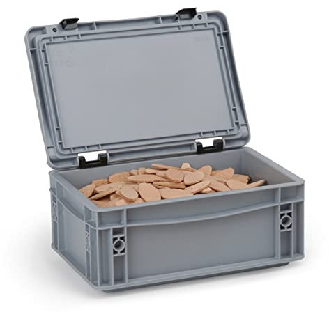 Lamello in Qualità Carpentiere/Piastrine di Collegamento/Biscotto/Connettore per Legno Faggio/Lamello - grigio, 500St / Gr0