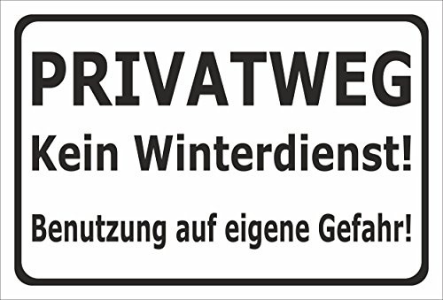 Melis-Folienwerkstatt Schild Privatweg - 30x20cm - 3mm Aluverbund – 20 VAR S00018-024-A