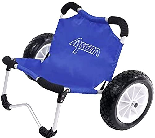 ASCAN SUP-Buggy - ideal für den Transport von SUP-Board, Kanu, Kajak, Surfbrett Board am Strand und Ufer - Zuladung 80kg - 68 x 38 x 36cm - der Wagen kann auch als Sitz verwendet werden. by Ascan